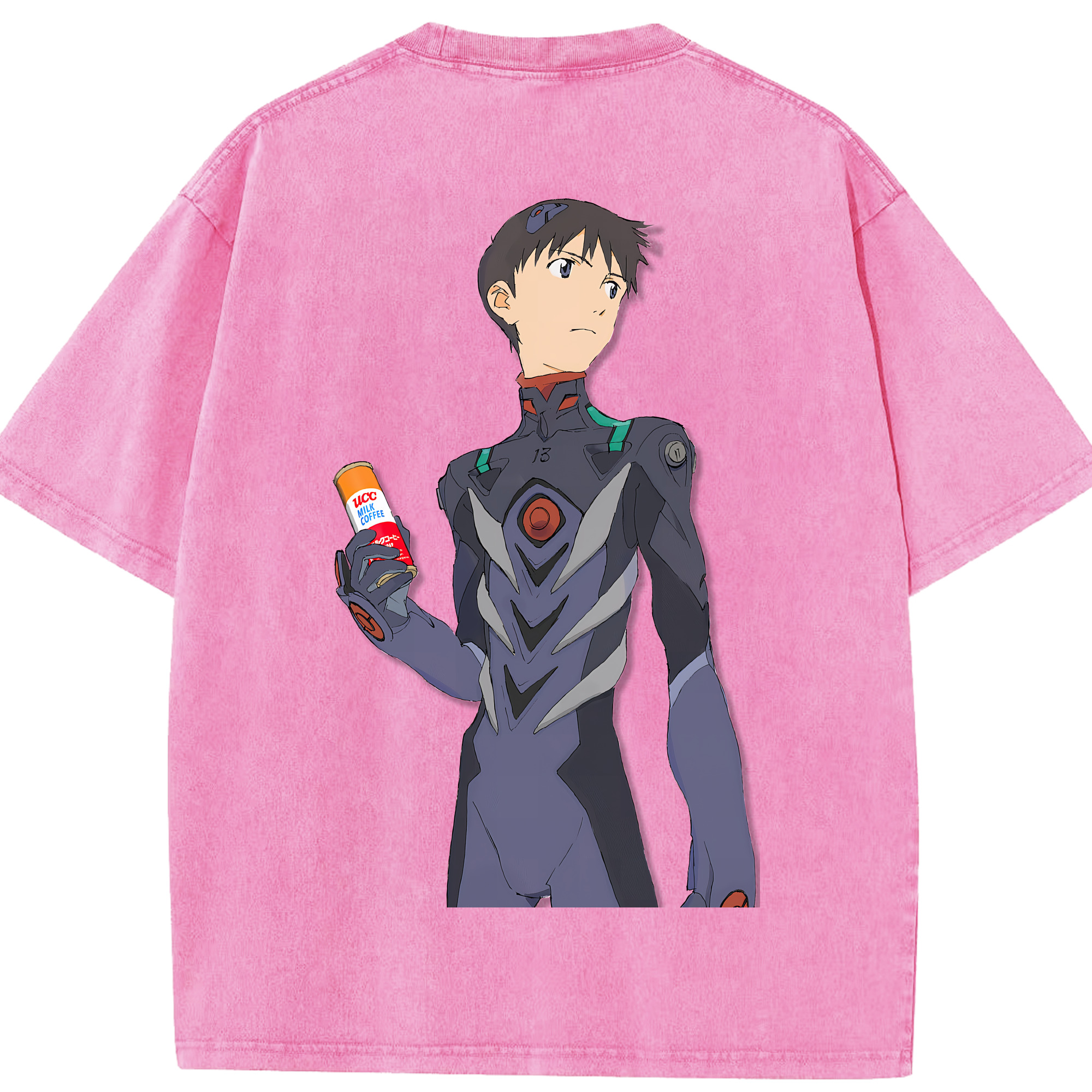 （画像用） EVA 新世紀エヴァンゲリオン 綿100% ヴィンテージ風 半袖Tシャツ（背面プリント）